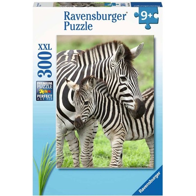 Ravensburger Пъзел Ravensburger от 300 XXL части - Любовта на зебрите (12948)