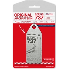 AVIATIONTAG z letadla Jet2 Boeing 737 G CELH stříbrný