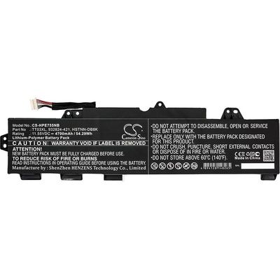 Cameron Sino Батерия за лаптоп HP EliteBook 755 G5, EliteBook 850 G5, ZBook 15U G5, TT03XL LiPo 11.55V 4700mAh CAMERON SINO (CS-HPE755NB)