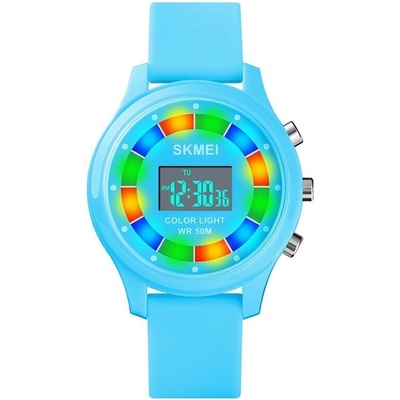 Skmei Детски часовник SKMEI Multicolor, Дигитален, Светло Син, Различни цветове (SKMEI-1596-KIDS-LIGHT-BLUE)