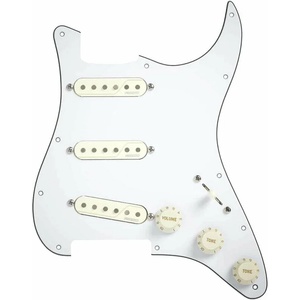 Fishman Fluence Single Width Loaded Pickguard Strat White Адаптер за китара (PRF-STR-WPG)