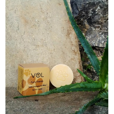 Vis Olivae FURRY FRIENDS solid shampoo for pets FURRY FRIENDS Tuhý šampón pre zvieratá 65 gr