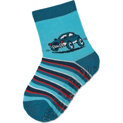Sterntaler Детски термо чорапи със силикон с кола, сини, Sterntaler