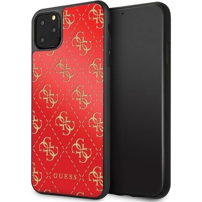 GUESS Кейс Guess Double Layer Glitter за Apple iPhone 11 Pro Max, Червен (3700740468036)