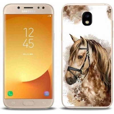 Pouzdro mmCase Gelové Samsung Galaxy J5 2017 - hnědý kreslený kůň – Zbozi.Blesk.cz
