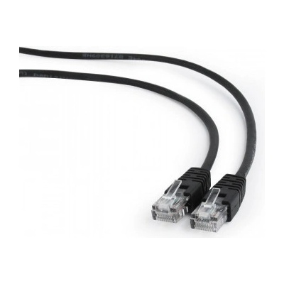Gembird PP12-3M/BK patch RJ45, cat. 5e, UTP, 3m, čierný