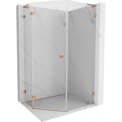 Mexen Lunar L петоъгълна душ кабина с отваряща се лява врата 90 x 100 см, (831L-090L-100P-65-00-L)