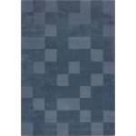 Flair Rugs Тъмносин ръчно изработен вълнен килим 120x170 cm Checkerboard - Flair Rugs (503119376082)