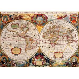 Bluebird Puzzle - Puzzle Antique World Map - 1 000 piese