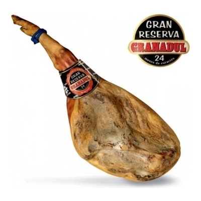 Jamones Granadul Jamón serrano gran reserva 24 měsíců 8kg Délka zrání 24 měsíců