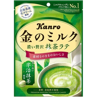 Kanro JP prémiové bonbóny s příchutí matcha Latté 61 g