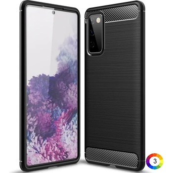 Image 1 of Samsung Galaxy S20 FE 5G Удароустойчив Carbon Fiber Калъф и Протектор