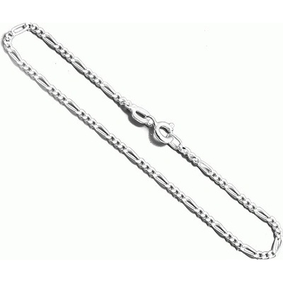 Zlatnictví zlatíčko stříbrný náramek figaro 3+1 000.00015