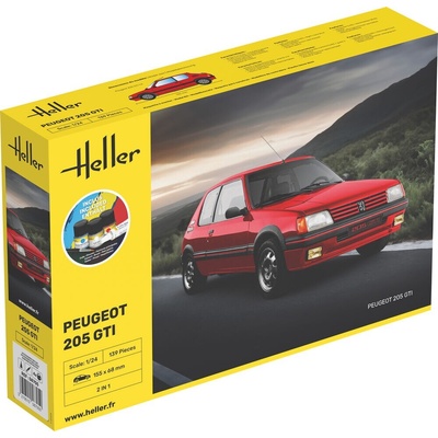 Heller Peugeot 205 GTI STARTER KIT 1:24