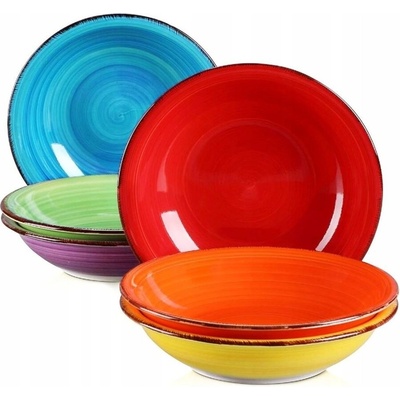 MPLCo Obedový tanier hlboký Rainbow 21 cm