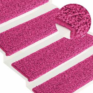 vidaXL Изтривалки за стълби, 30 бр. , 65x21x4 см, розови, правоъгълни, кант (B.V.)