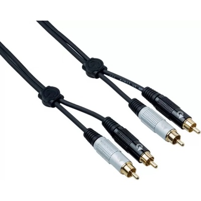 Bespeco Кaбeл Bespeco - EA2R300, 2x RCA/2x RCA, 3 m, черен (EA2R300)