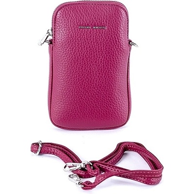 David Jones malá růžovo-crossbody kabelka na mobil a doklady 6937 červená