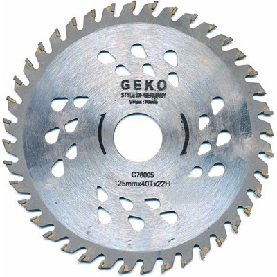 GEKO Kotouč pilový s SK plátky (vidiový), 125x40Tx22mm