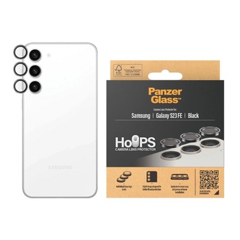 PanzerGlass Стъклен протектор за камера PanzerGlass за Samsung Galaxy S23 FE, Hoops, Черен (0460) (0460)