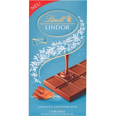 Lindt Lindor mliečna čokoláda so slaným karamelom 100 g