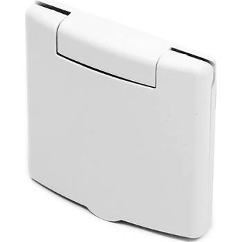 Bílá vysavačová zásuvka DELUXE SQUARE - originální kanadský potrubní díl pro instalaci centrálního vysávání s vyšší účinností sání
