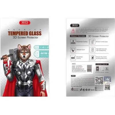 Apple Стъклен протектор за целият екран за iPhone XS Max Full cover XO Design FD7 черен