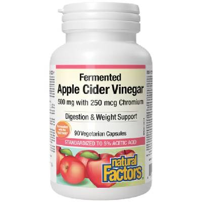 Fermented Apple Cider Vinegar 500 mg | Plus Chromium 250 mcg [90 капсули]