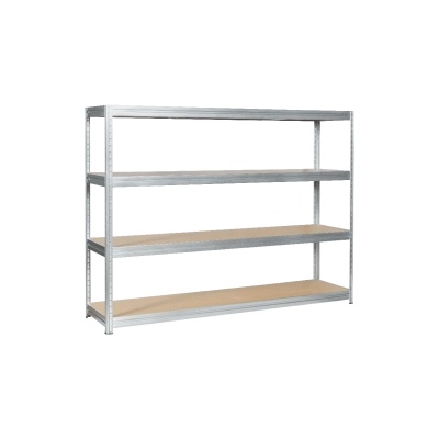 Метален стелаж MEGA 177x240x60 см, до 450 кг на рафт - цинк