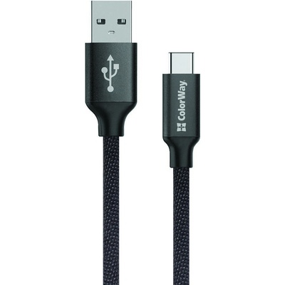 ColorWay CW-CBUC003-BK USB - Type-C 2.1A, 1m, černý