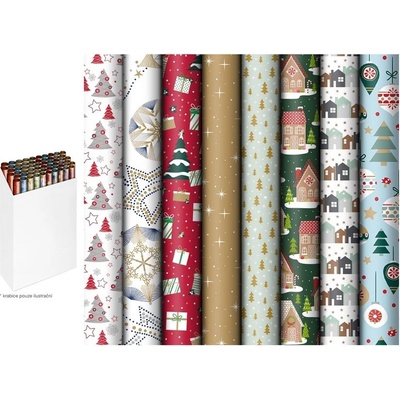 Balící papír vánoční role 10mx70cm mix 8 – Zboží Dáma Balící papír vánoční role 10mx70cm mix 8 – Zboží Dáma