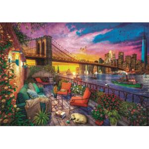 Clementoni - Puzzle Davison: Manhattan Balcony Sunset - 3 000 piese