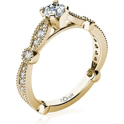 Couple prsten Briar žluté zlato se zirkony 6814247 0 1