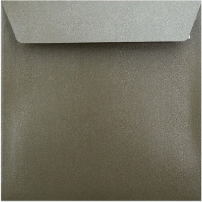 Perleťové obálky - 155 x 155 mm - Světle šedohnědá