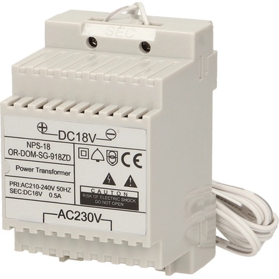 ORNO Napájací adaptér 18V na DIN lištu O-OR-DOM-SG-918ZD