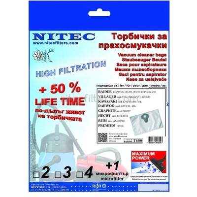 NITEC Торбички за прахосмукачки НИТЕК, код Т600