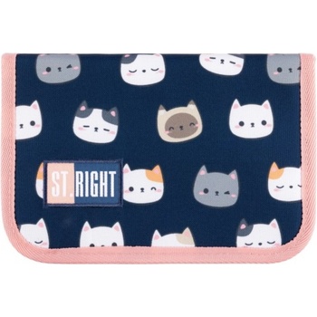 ST.RIGHT Несесер St. Right Cute Kitties - С 1 цип и 2 крила (TO-PBW-4328-XXX-STRI-ST)