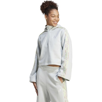 Adidas Суитшърт Floral Graphic 3-Stripes Fleece Hoodie