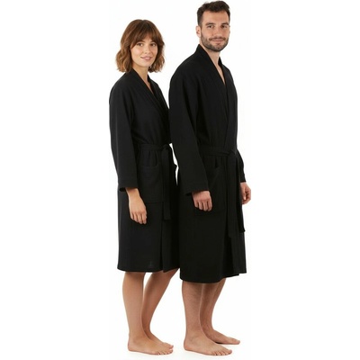 Vestis pánský mušelínový župan Dacca black beauty – Zboží Dáma