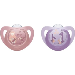 Nuk Силиконови залъгалки NUK First Choice - 6-18 м, 2 броя, маймуна/кенгуру (10176368) - ozone