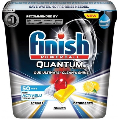 Finish Quantum Ultimate Lemon Sparkle Kapsle do myčky nádobí 50 ks