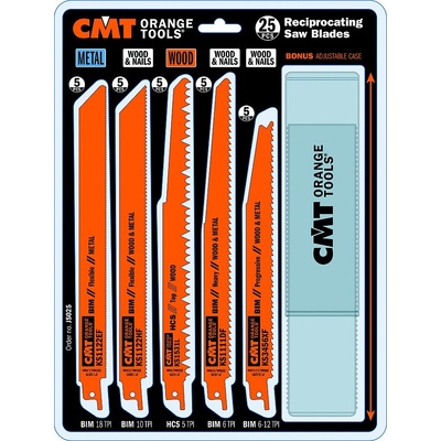 CMT Orange Tools Sada pílových listov pre chvostové píly 25 ks JS025