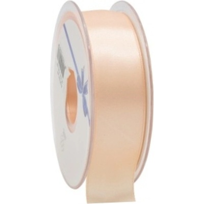 Oboustranná saténová stuha 25 mm x 25 m lososová