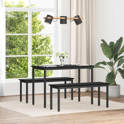 vidaXL Пейка Черния дъб 110 x 35 x 45 cm Инженерно дърво (892596)