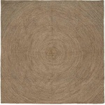 vidaXL Килими за помещение Сиво 200 x 200 cm юта (42010545)