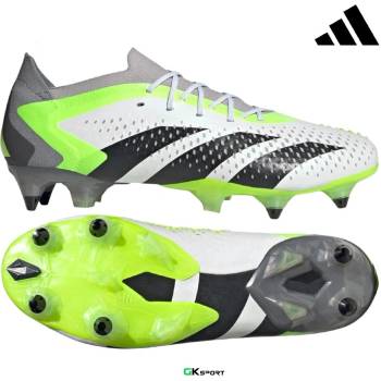 Adidas Футболни обувки adidas predator accuracy. 1 low sg white/core black/lucid lemon