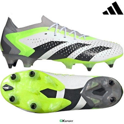 Adidas Футболни обувки adidas predator accuracy. 1 low sg white/core black/lucid lemon