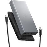 Spigen EA3020 аварийно зарядно устройство с USB+2 Type-C изхода, 20000mAh, LED индикатор + кабел Type-C, ТЪМНОСИВО (ABA09434)