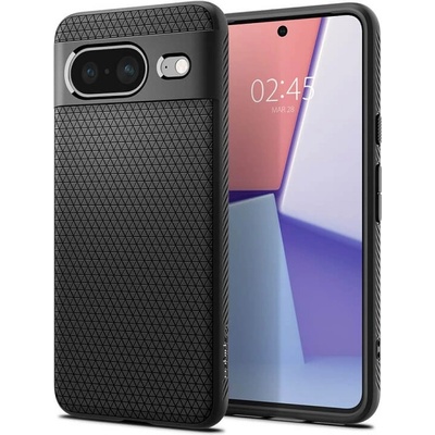 Spigen Противоударен Калъф за Google Pixel 8, Spigen Liquid Air Case, Черен (ACS06274)