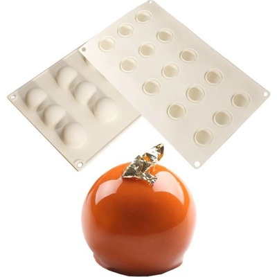 Cesil Silikonová forma /na mražené dezerty kulaté 3,2cm na 15 ks